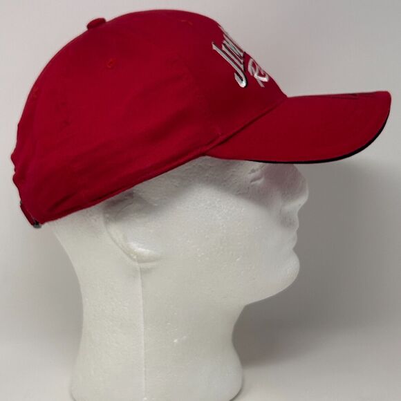 Jim Beam Racing Robby Gordon Signed Hat Baseball Cap NASCAR Strapback Red - Picture 5 of 10